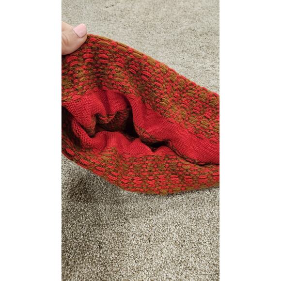 Women's English Village Vintage Sweater Vest, Red And Gold, Size M - Picture 4 of 7